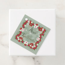 Mele Kalikimaka Floral Gift Tag