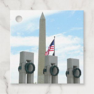 Etiquetas Para Lembrancinhas Memorial do Washington Monument e da Segunda Guerr