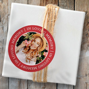 Etiquetas Para Lembrancinhas Memorial In Loving Memory Modern Custom Photo