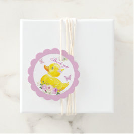 Etiquetas Para Lembrancinhas MENINA DE PATINHO DE BORRACHA Favor Tags