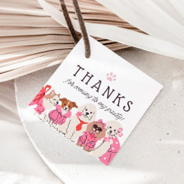 Etiquetas Para Lembrancinhas Meninas Rosa Puppinho Pawty Aniversário