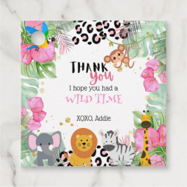 Etiquetas Para Lembrancinhas Meninas Selva/Marcas de Favor Safari