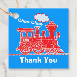 Etiquetas Para Lembrancinhas Meninos idade do trem loco vermelho aniversário