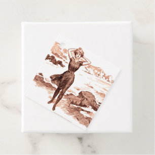 Etiquetas Para Lembrancinhas Mermaid Beach Gibson Girl Victorian Antiguidade