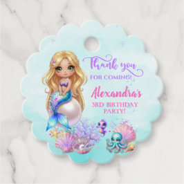 Etiquetas Para Lembrancinhas Mermaid Birthday Party - Under the Sea Splish Spla
