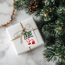 Merry Christmas by Santa - Personalized Favor Tags