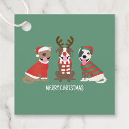 Etiquetas Para Lembrancinhas Merry Christmas Pit Bull Cães