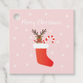 Etiquetas Para Lembrancinhas Merry Christmas Reindeer Em Uma Balança