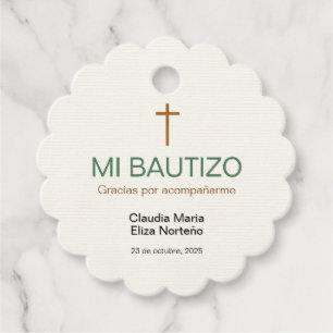 Etiquetas Para Lembrancinhas Meu Sticker de Bautizo Favorito Personalizado