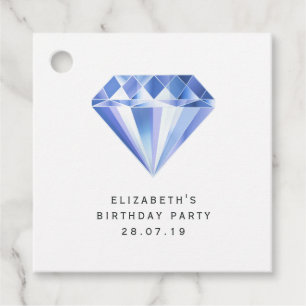 Etiquetas Para Lembrancinhas Midnight Glimmer Diamond
