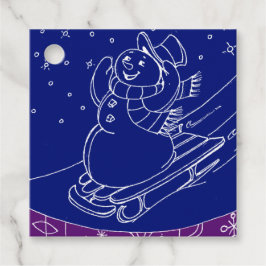 Etiquetas Para Lembrancinhas Midnight Snowman