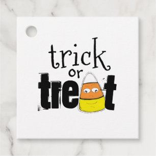 Etiquetas Para Lembrancinhas Milho Sorridente de Doces do Halloween