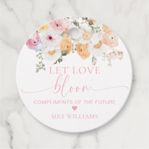 Etiquetas Para Lembrancinhas Millie Floral Deixe o Amor Florescer Favor