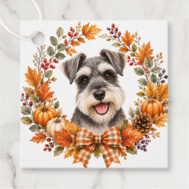Etiquetas Para Lembrancinhas Miniature Schnauzer Outono