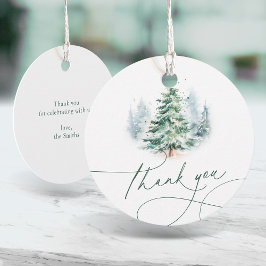 Etiquetas Para Lembrancinhas Minimalist Elegant Script Thank You  Favor Tags