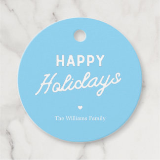 Etiquetas Para Lembrancinhas Minimalist ׳Happy Holidays׳ Custom Christmas