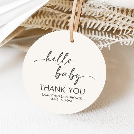 Etiquetas Para Lembrancinhas Minimalist Hello Baby Baby Shower