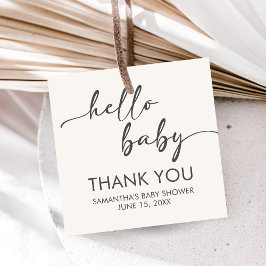 Etiquetas Para Lembrancinhas Minimalist Hello Baby Baby Shower