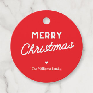 Etiquetas Para Lembrancinhas Minimalist ׳Merry Christmas׳ Custom Holiday