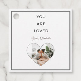 Etiquetas Para Lembrancinhas Minimalist You Are Loved Valentine Favor Tags