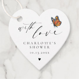 Etiquetas Para Lembrancinhas Minimalista Obrigado Monarca Chá da Borboleta