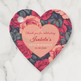 Etiquetas Para Lembrancinhas Minimalistic Rose Floral Spring Birthday