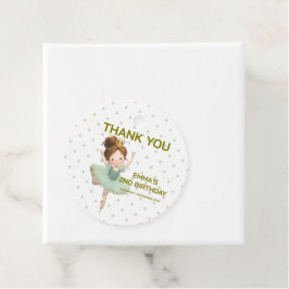 Etiquetas Para Lembrancinhas Mint Green Little Princess Ball Favor Tags