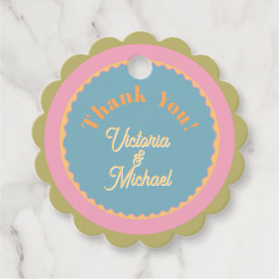 Etiquetas Para Lembrancinhas Mod Casamento Daisy Colorido obrigado