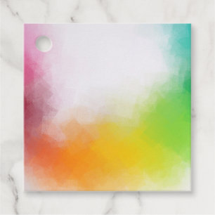 Etiquetas Para Lembrancinhas Modelo Abstrato Colorido Moderno Personalizado em