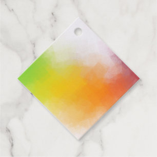 Etiquetas Para Lembrancinhas Modelo em Branco de Arte Abstrata Moderna Colorida