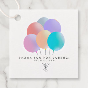 Etiquetas Para Lembrancinhas Modern Balloon Bunch Obrigado Presente de Aniversá