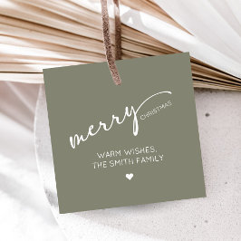 Etiquetas Para Lembrancinhas Modern Christmas Square