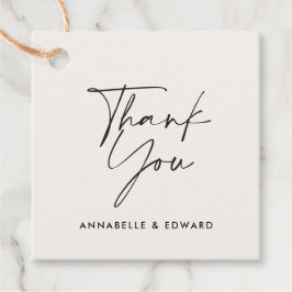 Etiquetas Para Lembrancinhas Modern cream black minimal contemporary wedding