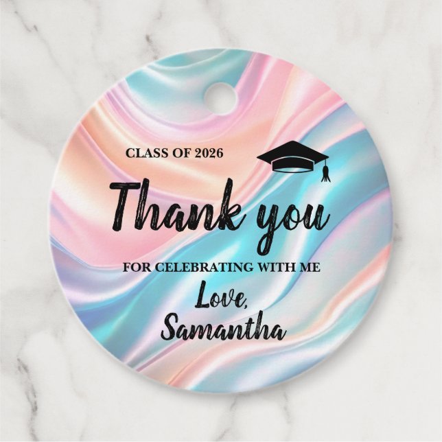 Etiquetas Para Lembrancinhas Modern  Graduation  (Frente)