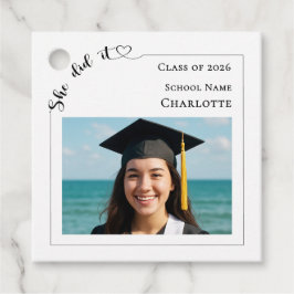 Etiquetas Para Lembrancinhas Modern photo She did it Graduation Party DIY
