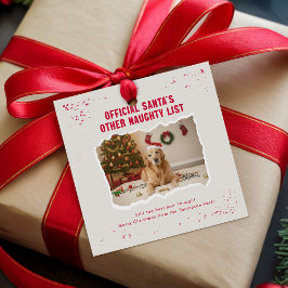 Etiquetas Para Lembrancinhas Modern Playful Funny Dog Christmas Present