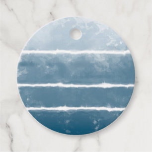 Etiquetas Para Lembrancinhas Modern Shibori Ombre Retro Tie Dye Hippie Indigo