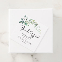 Etiquetas Para Lembrancinhas Modern Watercolor Eucalyptus Leaves Greenery