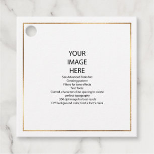 Etiquetas Para Lembrancinhas Moldura Dourada Falsa Quadrada Pequena Personaliza