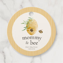 Mommy To Bee Striped Yellow Honey Bee Baby Shower 