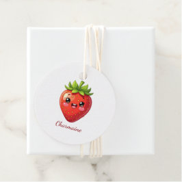 Etiquetas Para Lembrancinhas Monogram cute strawberry kawaii