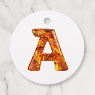 Etiquetas Para Lembrancinhas Monograma Amber A Ornamento - Design personalizáve