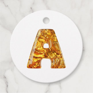 Etiquetas Para Lembrancinhas Monograma Amber A Ornamento - Design personalizáve
