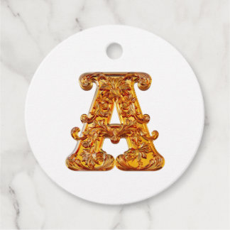 Etiquetas Para Lembrancinhas Monograma Amber A Ornamento - Design personalizáve