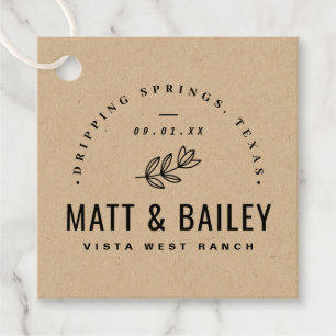 Etiquetas Para Lembrancinhas Monograma de Casamento de Sangue Moderno Obrigado