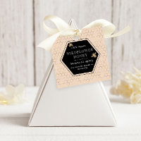 Monograma Dourado de Honeycomb Metálico