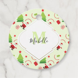 Etiquetas Para Lembrancinhas Monograma Feliz de Natal