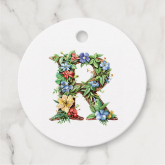 Etiquetas Para Lembrancinhas Monograma Floral Aquarela R