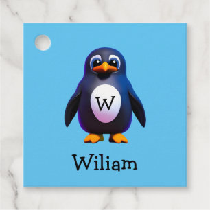 Etiquetas Para Lembrancinhas Monograma Penguin