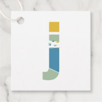 Monograma Personalizado de Letra J Abstrata Modern